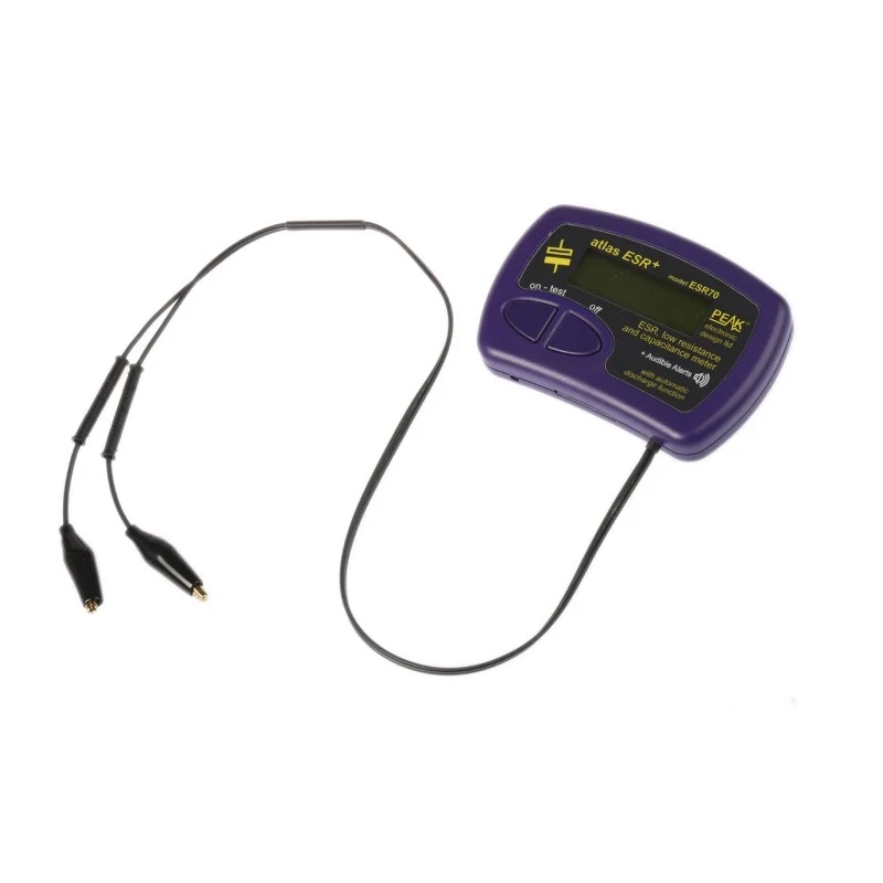 Peak Electronic Design Handheld LCR Meter 22 mF Capacitance, 4 mΩ Resistance ESR70