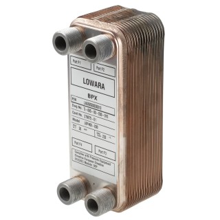 Xylem Liquid Heat Exchanger Copper Brazed Plate, 30 Cooling Elements, 214.5 mm Height, 80.7 mm Width, 24.1 mm LN569500030010