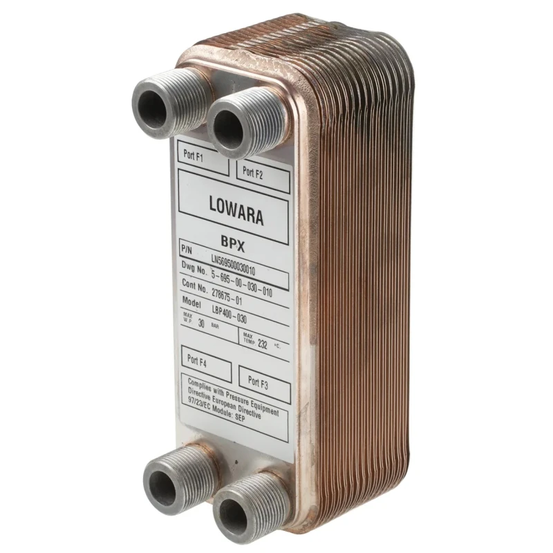 Xylem Liquid Heat Exchanger Copper Brazed Plate, 30 Cooling Elements, 214.5 mm Height, 80.7 mm Width, 24.1 mm LN569500030010