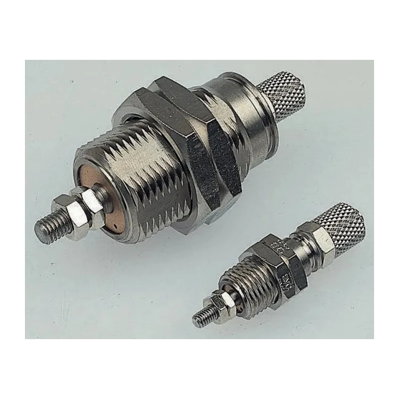 SMC 5 mm Pneumatic Piston Rod Cylinder Single Acting Panel Mount Brass Body 27.5mm Length CJPB6-5H4Z