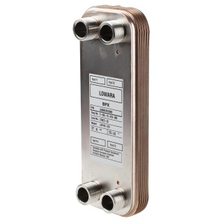 Xylem Liquid Heat Exchanger Brazed Plate 10 Cooling Elements Copper Radiator Silver Finish LN569510010008