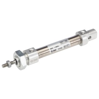 SMC 30 mm Pneumatic Piston Rod Cylinder CD85 Series Double Acting Clevis Mount Aluminium Alloy Body