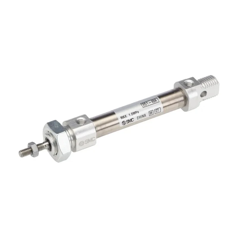 SMC 30 mm Pneumatic Piston Rod Cylinder CD85 Series Double Acting Clevis Mount Aluminium Alloy Body 