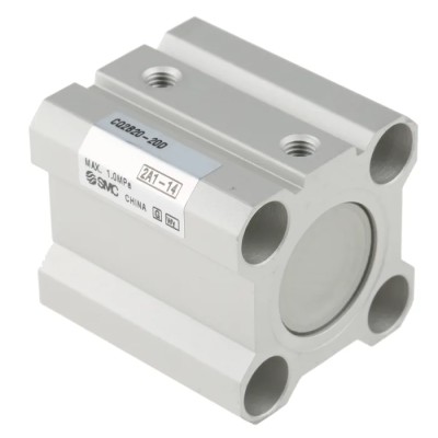 SMC Pneumatic Compact Cylinder Double Acting 20 mm Bore 20 mm Stroke Aluminium Alloy Body CQ2B20-20D