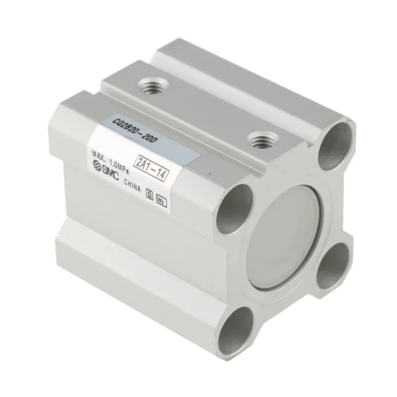 SMC Pneumatic Compact Cylinder Double Acting 20 mm Bore 20 mm Stroke Aluminium Alloy Body CQ2B20-20D