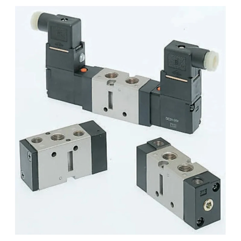 SMC Pneumatic Solenoid Valve Pilot Rc Series VFA3000 Zinc Alloy Body 5 Ports 0.9 Mpa Maximum Operating Pressure 