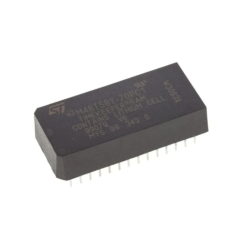 STMicroelectronics Real Time Clock 8.19 kB Memory 28-Pin PCDIP Through Hole M48T58Y-70PC1