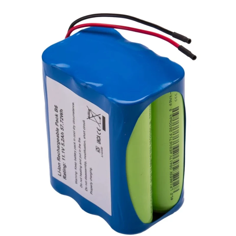 Ansmann 11.1 V Lithium-ion Rechargeable Battery Pack 5.2 Ah 6-Cell Wire Lead 144-9414