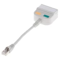 RS PRO 2 Port RJ45 Shielded T-Adapter Cat5 Ethernet Connector Shielded 150mm Extension RJ45 RJ45