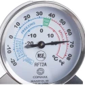Comark Stainless Steel Dial Thermometer 30°C Accuracy ±1 Division Fahrenheit and Centigrade Scale RFT2AK