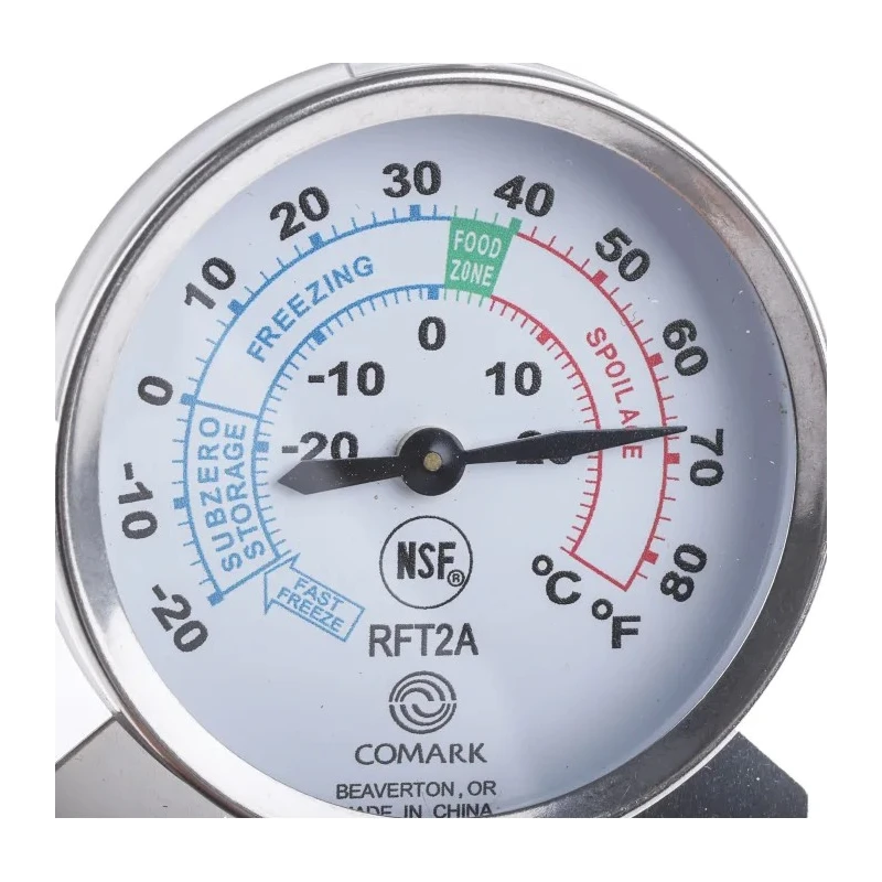 Comark Stainless Steel Dial Thermometer 30°C Accuracy ±1 Division Fahrenheit and Centigrade Scale RFT2AK