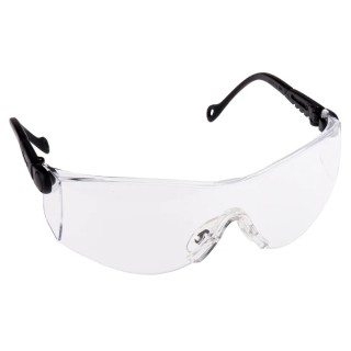 North OP-TEMA Safety Glasses, Abrasion Resistant, Clear Lens, Black Nylon Frame 1000016