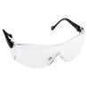 North OP-TEMA Safety Glasses, Abrasion Resistant, Clear Lens, Black Nylon Frame 1000016