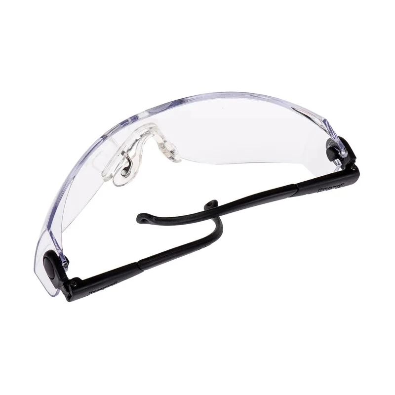 North OP-TEMA Safety Glasses, Abrasion Resistant, Clear Lens, Black Nylon Frame 1000016