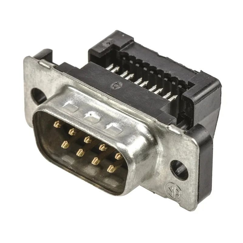 TE Connectivity Amplimite HDF-20 9 Way Right Angle 2.76 mm Pitch Cable D-Sub Connector Male 1658613-4