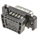 TE Connectivity Amplimite HDF-20 9 Way Right Angle 2.76 mm Pitch Cable D-Sub Connector Male 1658613-4