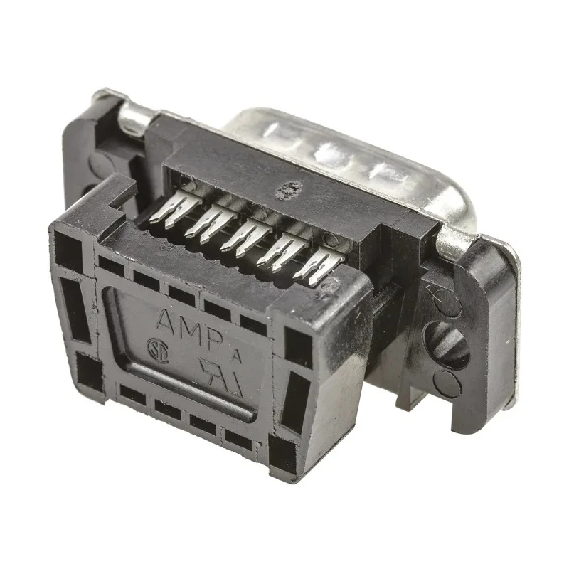 TE Connectivity Amplimite HDF-20 9 Way Right Angle 2.76 mm Pitch Cable D-Sub Connector Male 1658613-4