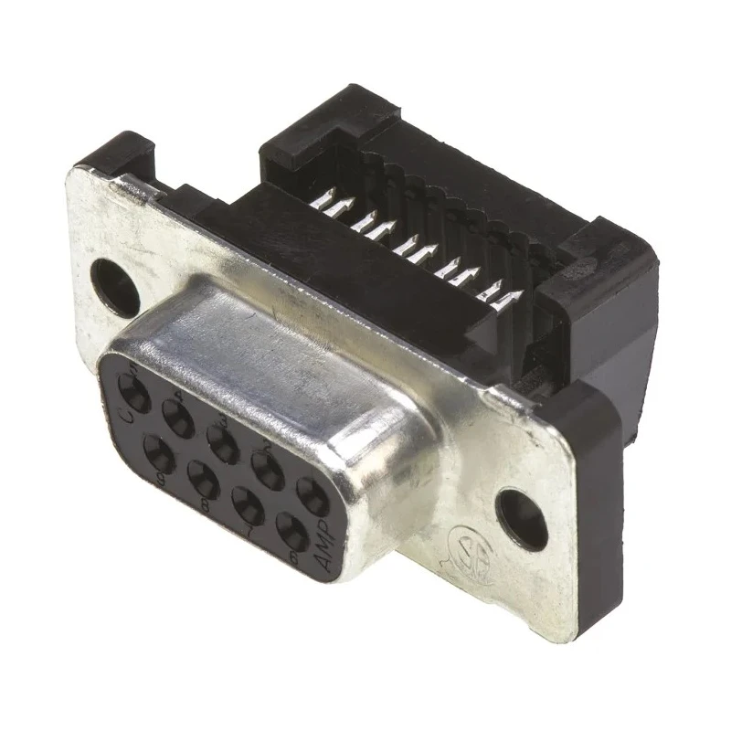 TE Connectivity Amplimite HDF-20 9 Way Right Angle 2.77 mm Pitch Cable D-Sub Connector Female 1658612-4