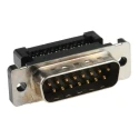 TE Connectivity Amplimite HDF-20 15 Way Right Angle 2.76 mm Pitch Cable D-Sub Connector Male 1658613-3