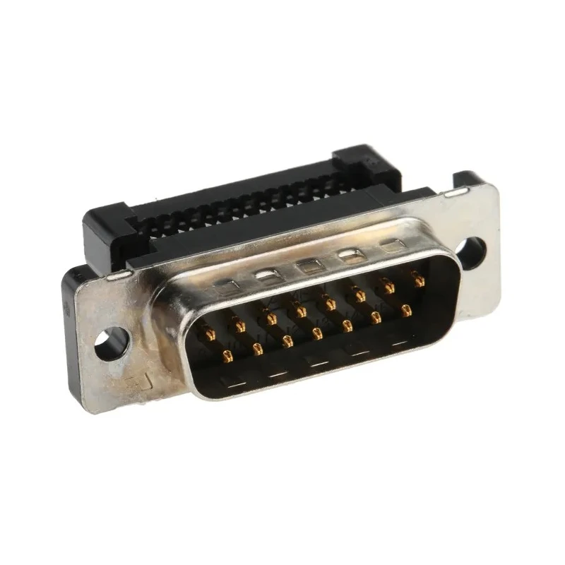 TE Connectivity Amplimite HDF-20 15 Way Right Angle 2.76 mm Pitch Cable D-Sub Connector Male 1658613-3