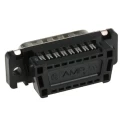 TE Connectivity Amplimite HDF-20 15 Way Right Angle 2.76 mm Pitch Cable D-Sub Connector Male 1658613-3