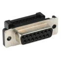 TE Connectivity Amplimite HDF-20 15 Way Right Angle 2.76 mm Pitch Cable D-Sub Connector Female 1658612-3