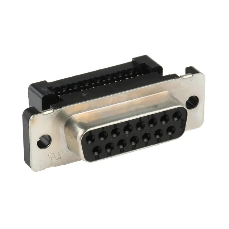 TE Connectivity Amplimite HDF-20 15 Way Right Angle 2.76 mm Pitch Cable D-Sub Connector Female 1658612-3