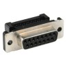 TE Connectivity Amplimite HDF-20 15 Way Right Angle 2.76 mm Pitch Cable D-Sub Connector Female 1658612-3