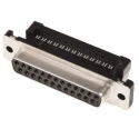 TE Connectivity Amplimite HDF-20 25 Way Right Angle 2.77 mm Pitch Cable D-Sub Connector Female 1658612-2