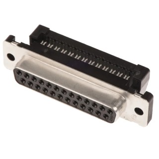 TE Connectivity Amplimite HDF-20 25 Way Right Angle 2.77 mm Pitch Cable D-Sub Connector Female 1658612-2