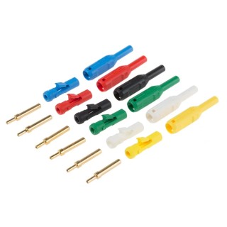Staubli Male Banana Plug Gold Plating Brass Contact Polyamide Insulation DIN 42802-1 20979