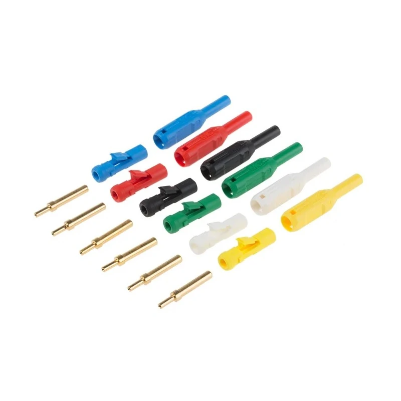Staubli Male Banana Plug Gold Plating Brass Contact Polyamide Insulation DIN 42802-1 20979