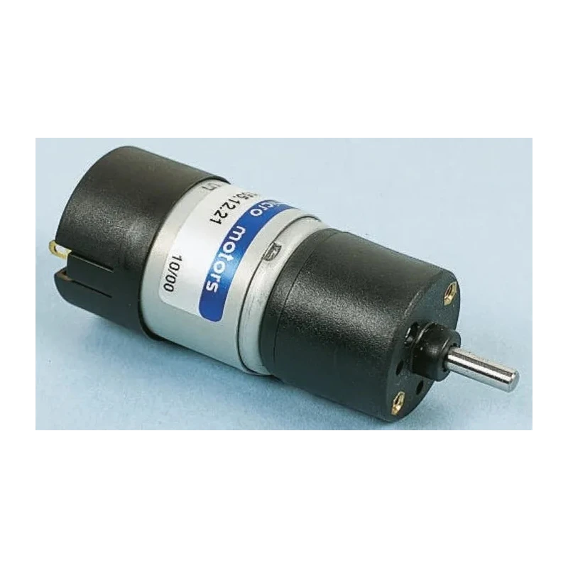 Micromotors Geared DC Geared Motor 7.2 W, 12V DC, 25 Ncm Torque, 62 RPM, 4 mm Shaft Diameter HV155-12-90