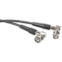 TE Connectivity BNC Series RG58 Coaxial Cable 1.5 m Length 50 Ω Characteristic Impedance Black Jacket 1337773-4