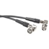 TE Connectivity BNC Series RG58 Coaxial Cable 1.5 m Length 50 Ω Characteristic Impedance Black Jacket 1337773-4