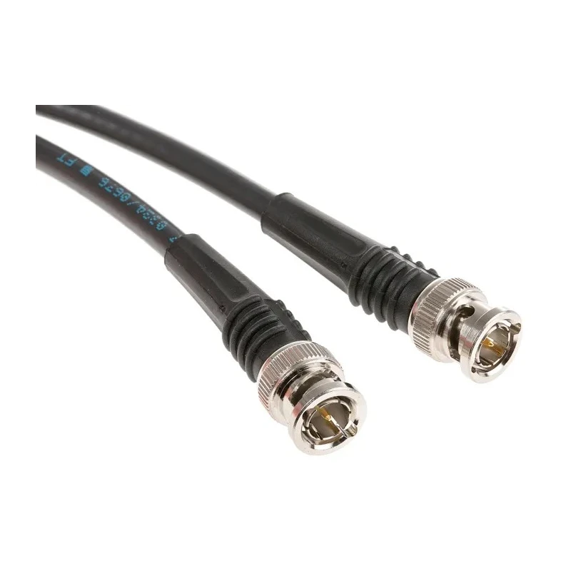 TE Connectivity BNC Series RG59 600 mm Coaxial Cable 75 Ω Black, Terminated RG59