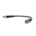 TE Connectivity BNC Series 250 mm RG59 Coaxial Cable 75 Ω Black Terminated RG59