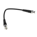 TE Connectivity 50 Ohm BNC RF Coaxial Cable Assembly 250 mm Length RG58 Coaxial Cable Black, Terminated RG58
