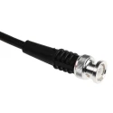 TE Connectivity 50 Ohm BNC RF Coaxial Cable Assembly 250 mm Length RG58 Coaxial Cable Black, Terminated RG58