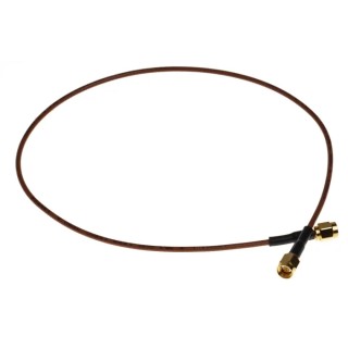 TE Connectivity SMA Series 500 mm RG316 Coaxial Cable 50 Ω Black Terminated RG316
