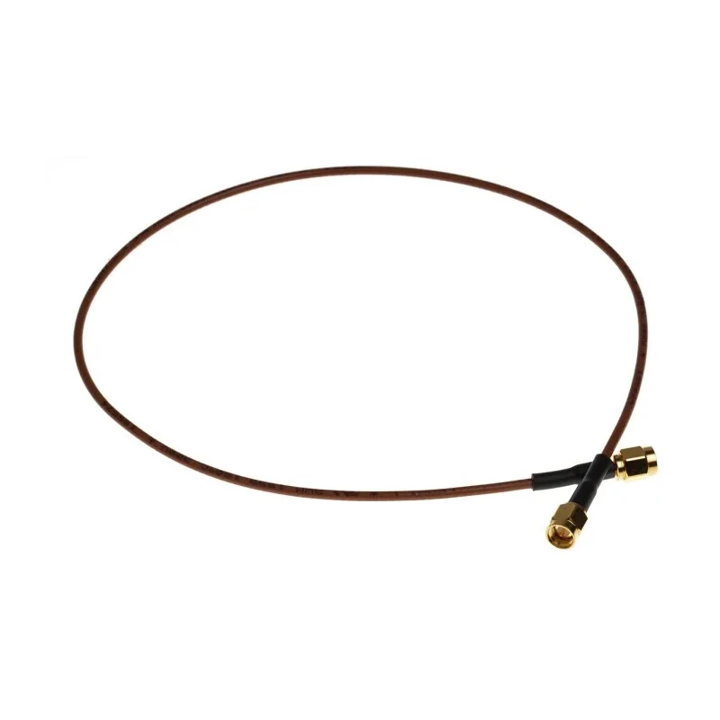TE Connectivity SMA Series 500 mm RG316 Coaxial Cable 50 Ω Black Terminated RG316