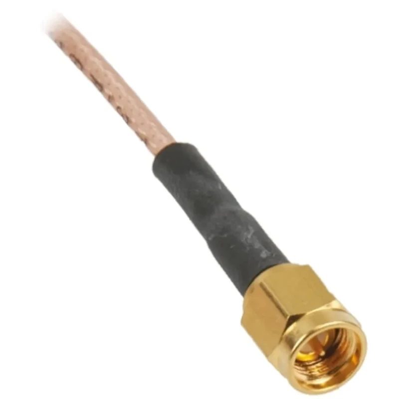 TE Connectivity SMA Series 500 mm RG316 Coaxial Cable 50 Ω Black Terminated RG316