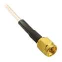 TE Connectivity SMA Series 1 m RG316 Coaxial Cable 50 Ω Black Terminated RG316
