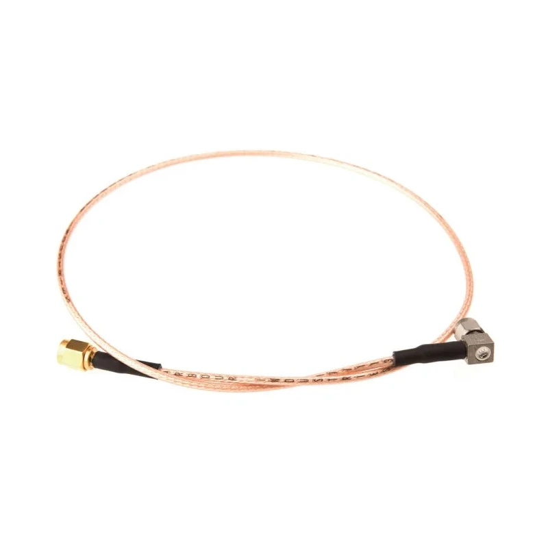TE Connectivity SMA Series 500 mm RG316 Coaxial Cable 50 Ω, Black, Terminated RG316