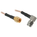 TE Connectivity SMA Series 500 mm RG316 Coaxial Cable 50 Ω, Black, Terminated RG316