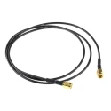 TE Connectivity SMA Series 1 m RG174 Coaxial Cable 50 Ω Black Terminated RG174