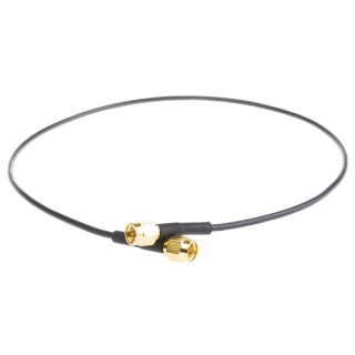 TE Connectivity SMA Series 500 mm RG174 Coaxial Cable 50 Ω Black Terminated RG174