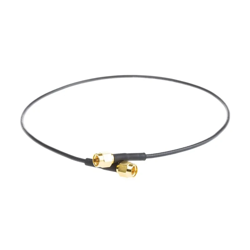 TE Connectivity SMA Series 500 mm RG174 Coaxial Cable 50 Ω Black Terminated RG174