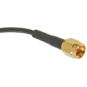 TE Connectivity SMA Series 500 mm RG174 Coaxial Cable 50 Ω Black Terminated RG174