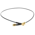 TE Connectivity SMA Series 500 mm RG174 Coaxial Cable 50 Ω Black Terminated RG174